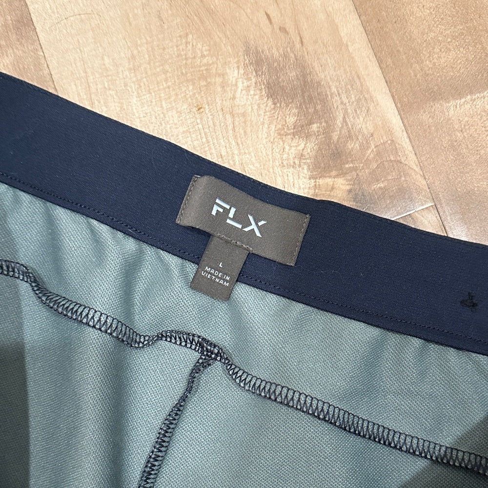 FLX Athletic Shorts in Black and Green - Picture 2 of 4